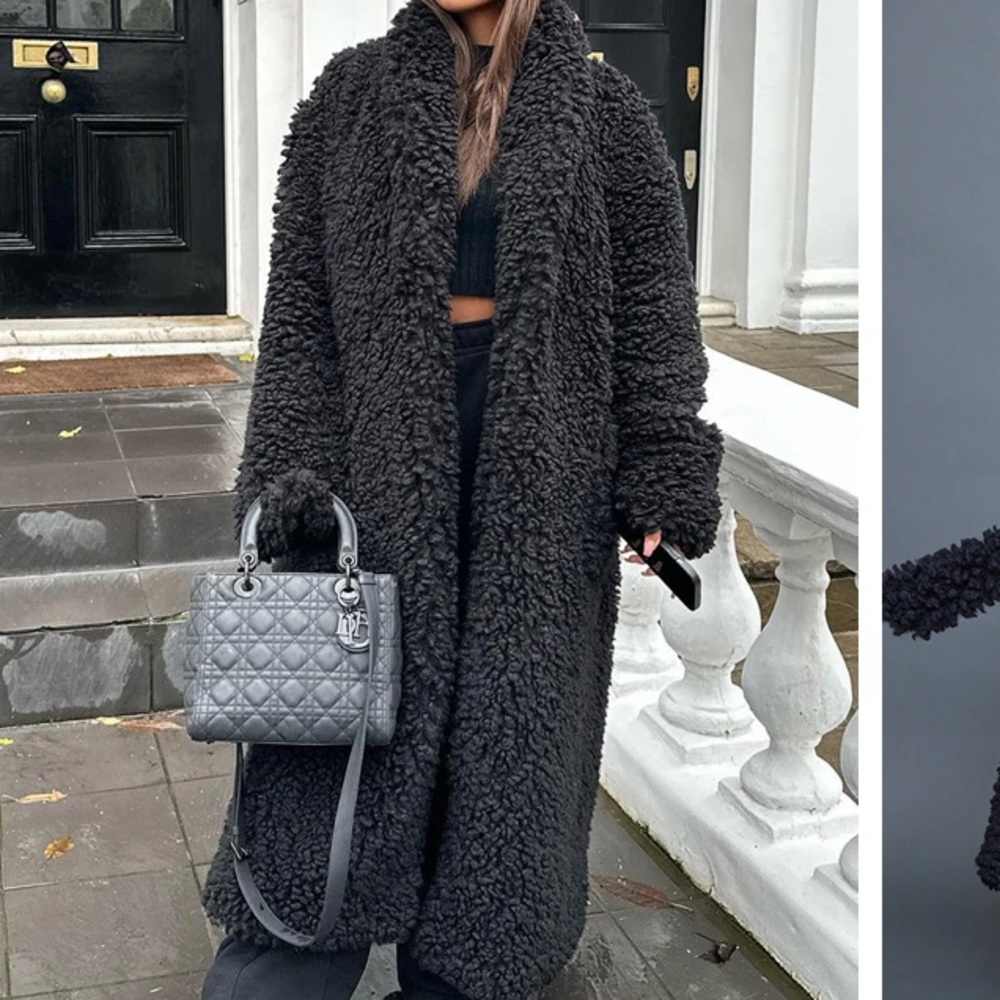 Pretty Little Thing Oversized Borg Coat